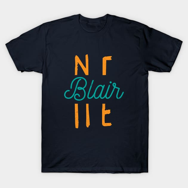 Blair Nebraska City Typography T-Shirt by Commykaze